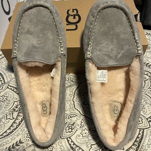 UGG W ANSLEY 3312 W LRGY WOMENS SIZE 9 GRAY WOEN ONCE INSIDE